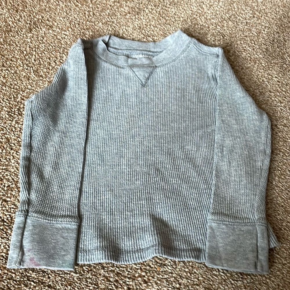 Old Navy grey long sleeve thermal shirt 4T